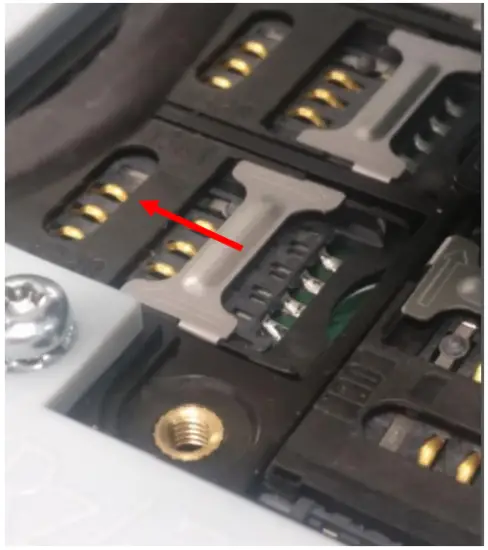 SAM card installation