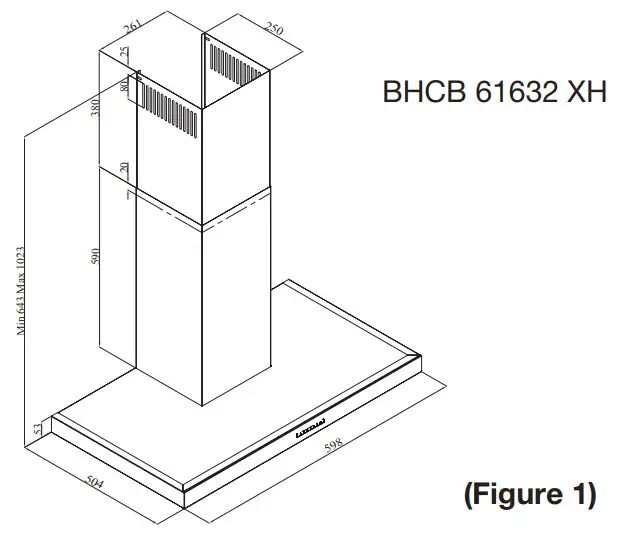 beko BHCB Hood Electronic Soft Touch - figure 1