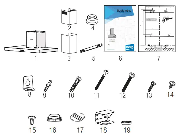 beko BHCB Hood Electronic Soft Touch - figure 10
