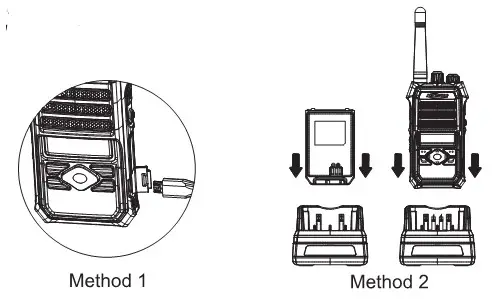 Kirisun T450 PoC Radio - Charging the Battery