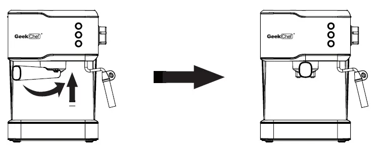 Geek Chef GCF20C Espresso Coffee Maker feature 3