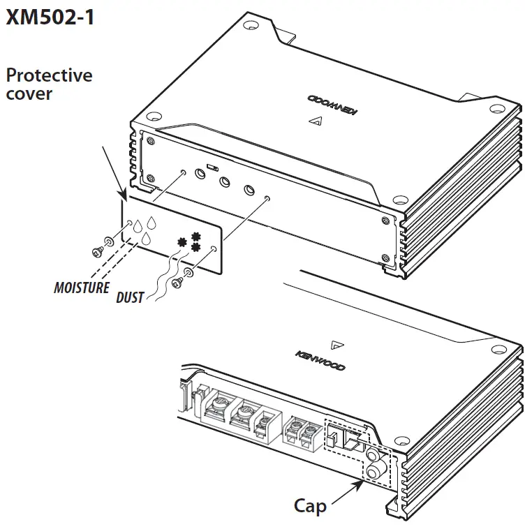 KENWOOD-X502-1-XM502-1-Class-D-Mono-Power-Amplifier-fig-2