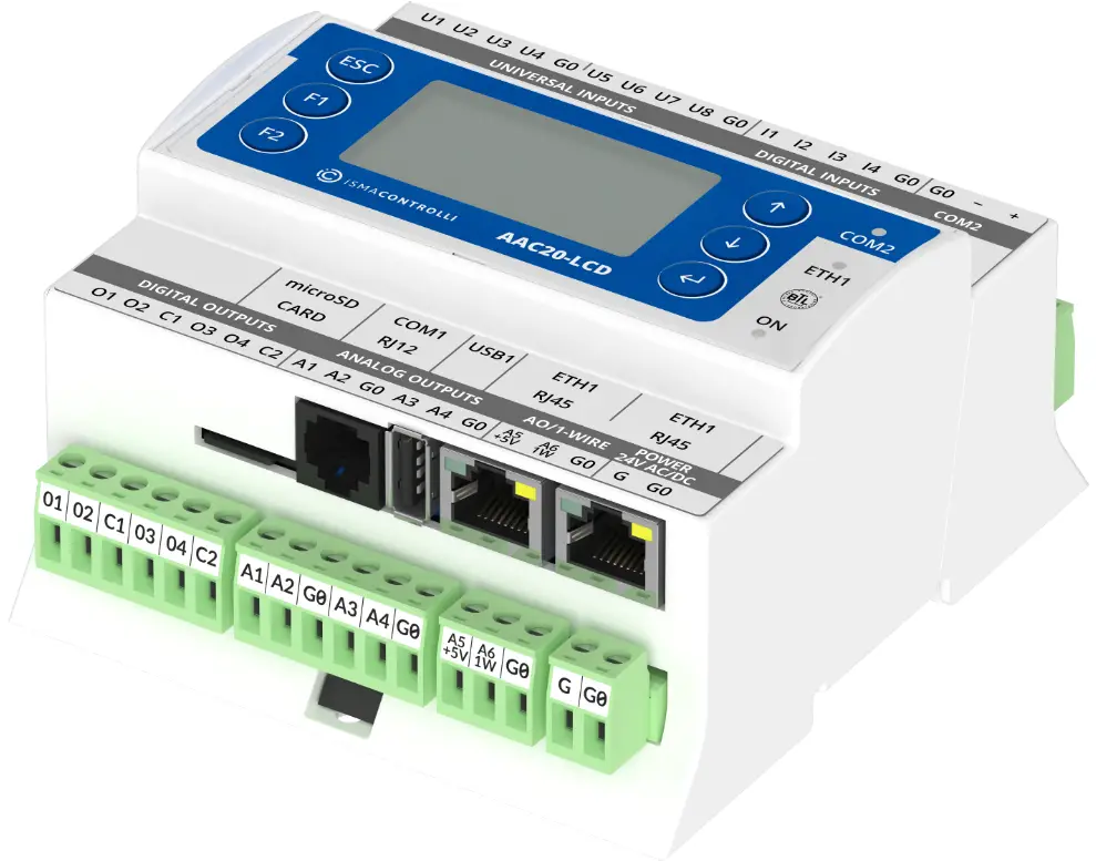 iSMA CONTROLLI iSMA-B-AAC20 Sedona Advanced Application Controller