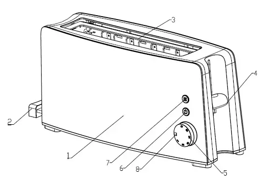 JOCEL KT-221 Toaster Maker - DESCRIPTION