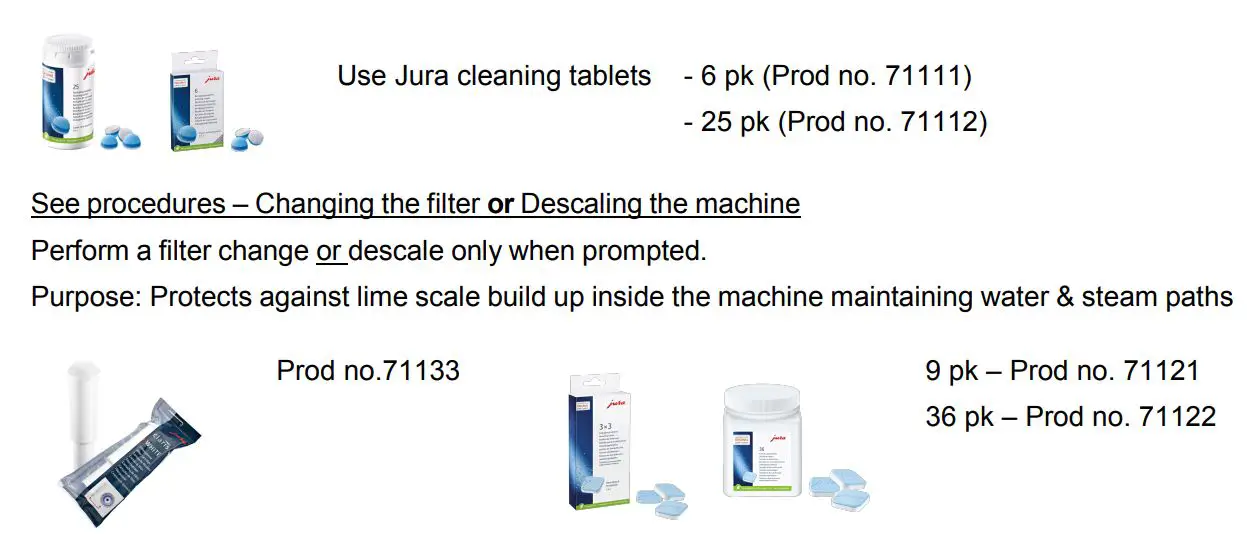 MY COFFEE SHOP Jura Impressa X9 Coffee Machine Instruction Manual - When prompted