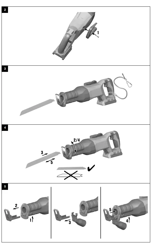 HILTI SR 6-22 Cordless Reciprocating Saw - FIg 1