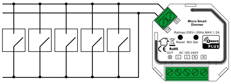 Momentary Wall Switch Connection