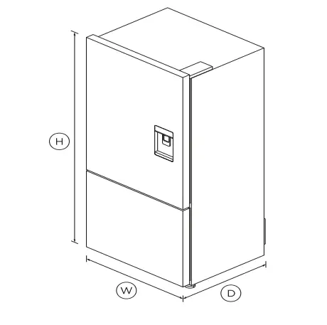 FISHER PAYKEL RF170BRPW6 N 32 Inch Freestanding Refrigerator Freezer fig 1
