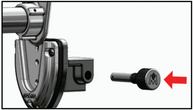 MAGMA T10 343 Trailer Hitch Slide Mount - fig 1