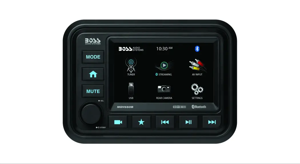 Boss Audio System Mgv550b Marine Gauge Digital Media Am-fm Receiver User Manual