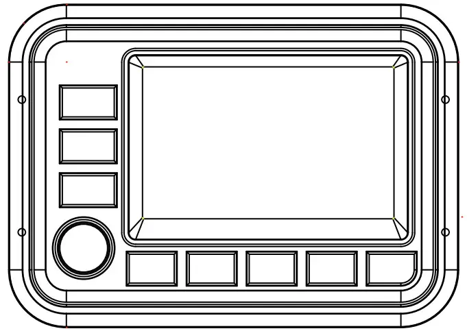 BOSS AUDIO SYSTEM MGV550B Marine Gauge Digital Media AM FM Receiver - figure