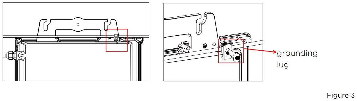 APsystems QT2 Leading Industry Micro Inverter - grounding lug