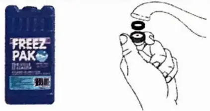 National Testing Laboratories NTL-9001 WaterCheck Laboratory Test - Freeze the blue ice pack.