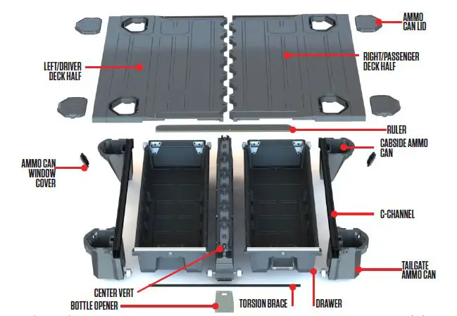 DECKED-DF5-Aluminum-Ford-F150-6.6-Inch-Bed-Length-fig-1