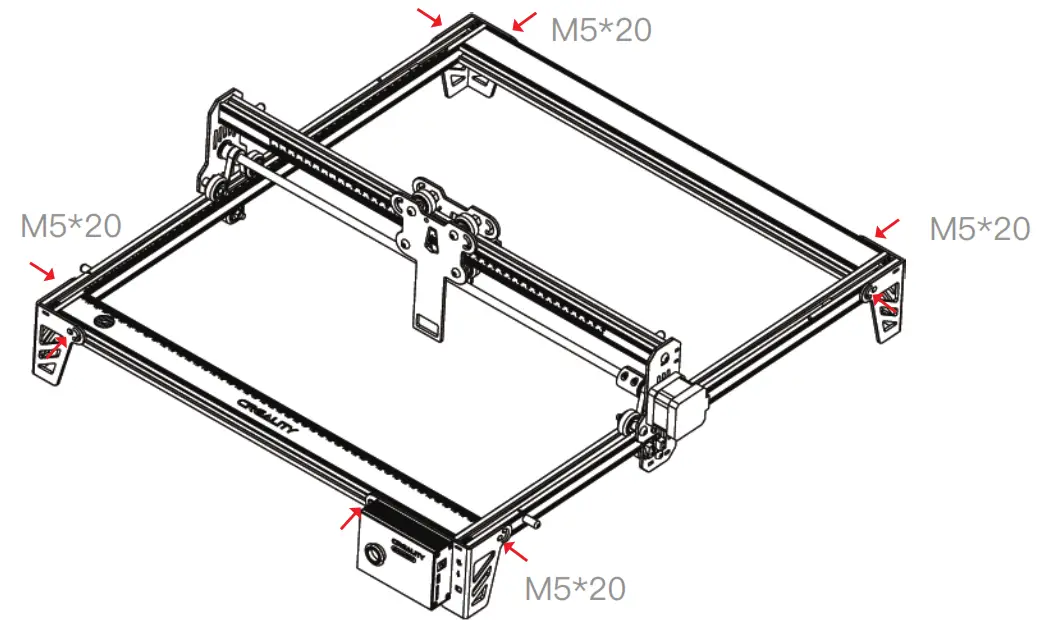CREALITY CR-Laser Falcon 3D Laser Engraving Machine - screws 1.