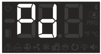 Danfoss AK-RC 305W-SD Temperature Controller for Walk In Coolers and Freezers - Display messages