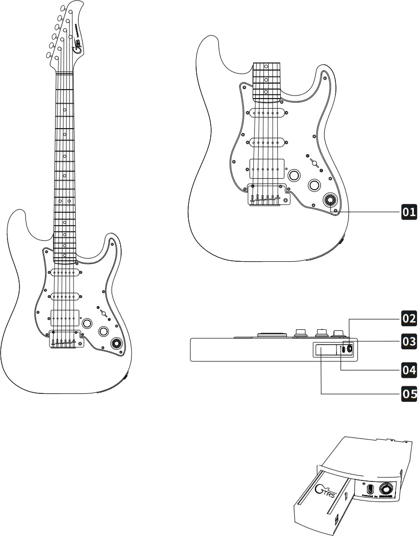 GTRS S800 Intelligent Guitar - LAY OUT