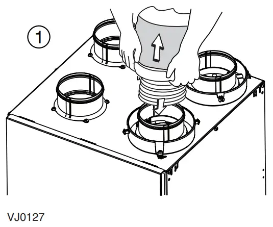 Connecting the Ducts to the Unit