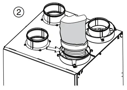 Connecting the Ducts to the Unit