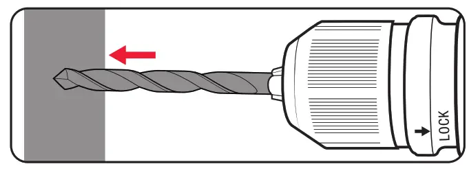 ozito PXDATS 018 Multi Chuck Drill - workpiece