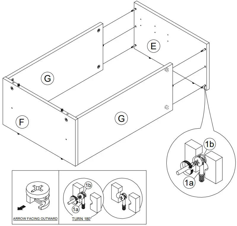 Furinno 21349 Lift Top Coffee Table - ASSEMBLY 3