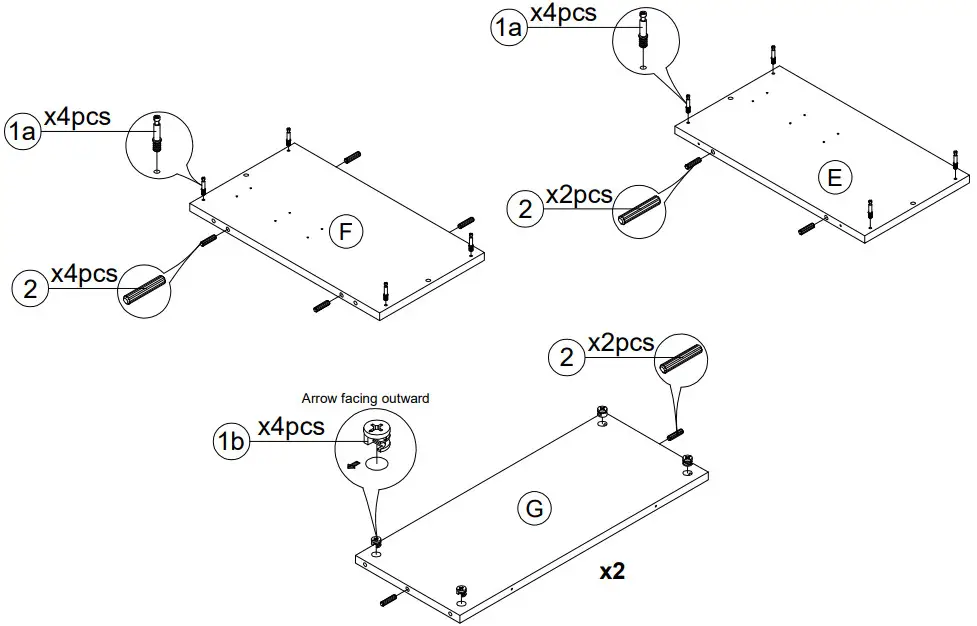 Furinno 21349 Lift Top Coffee Table - ASSEMBLY