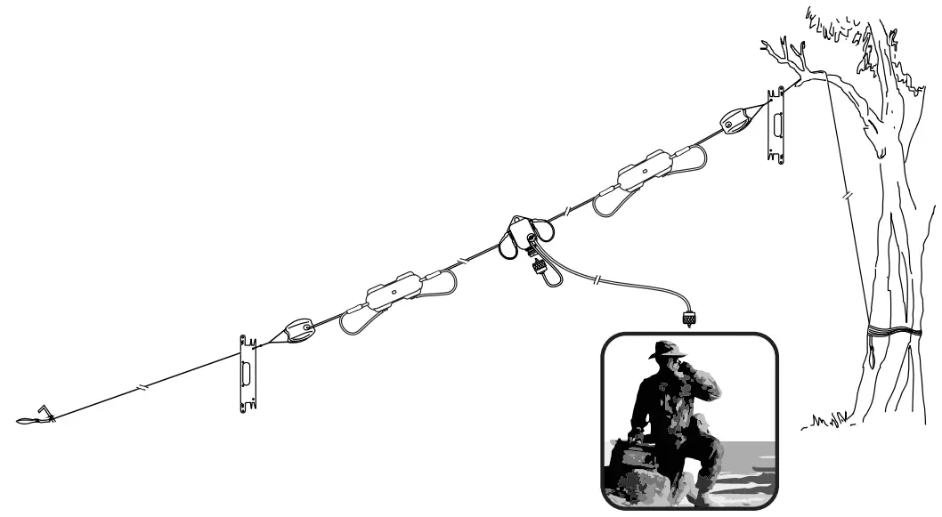 BARRETT 2090-02-03 Rapid Deployment Broadband Dipole HF Antenna - Sloping