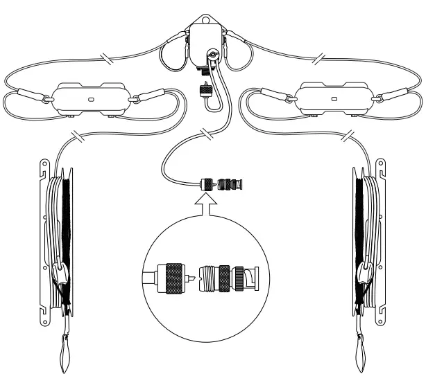 BARRETT 2090-02-03 Rapid Deployment Broadband Dipole HF Antenna