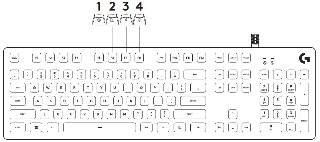 logitech G513 RGB Mechanical Gaming Keyboard fig 3Z