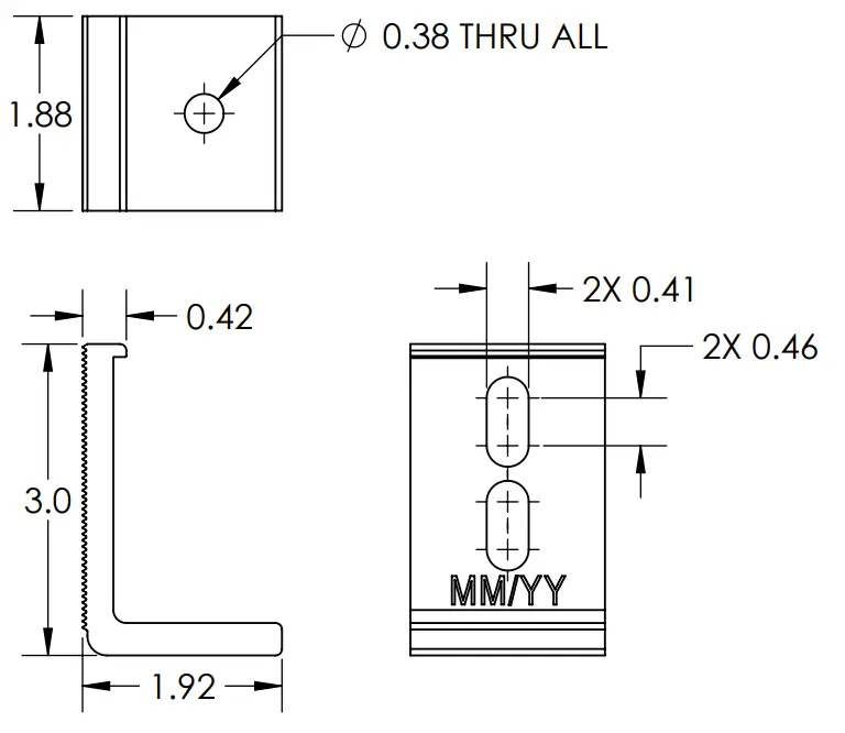EcoFasten SLR 211 0459 3 Inch Slotted L Bracket - Figure 8