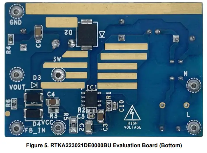 RENESAS RTKA223021DE0000BU High Voltage Buck Converter Evaluation Board - Feagure 5