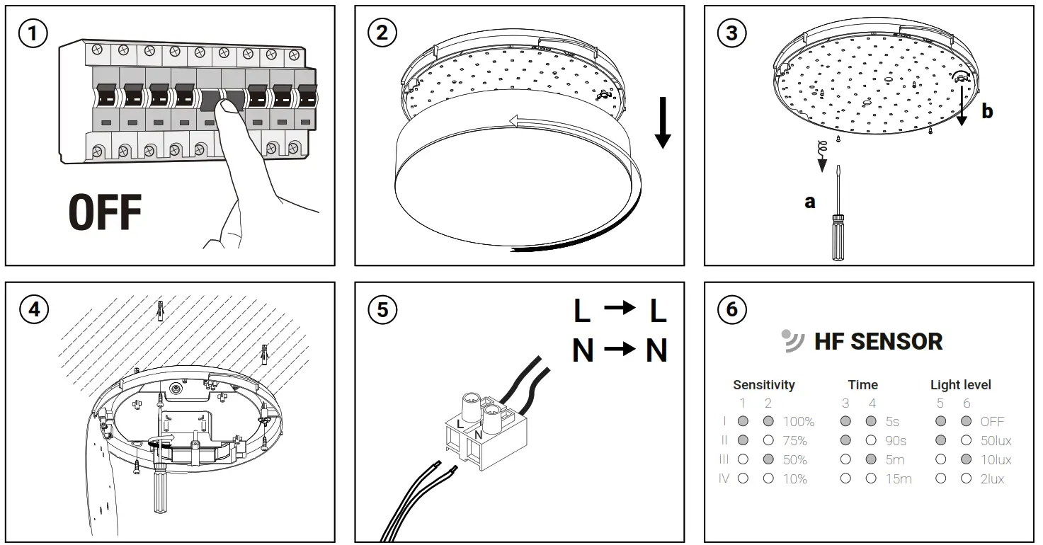 Led2 LIGHTING 5200134 DRUM LED Outdoor Ceiling Light - fig