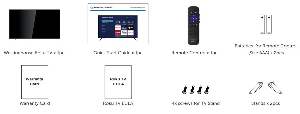 Westinghouse Roku TV - PACKAGE