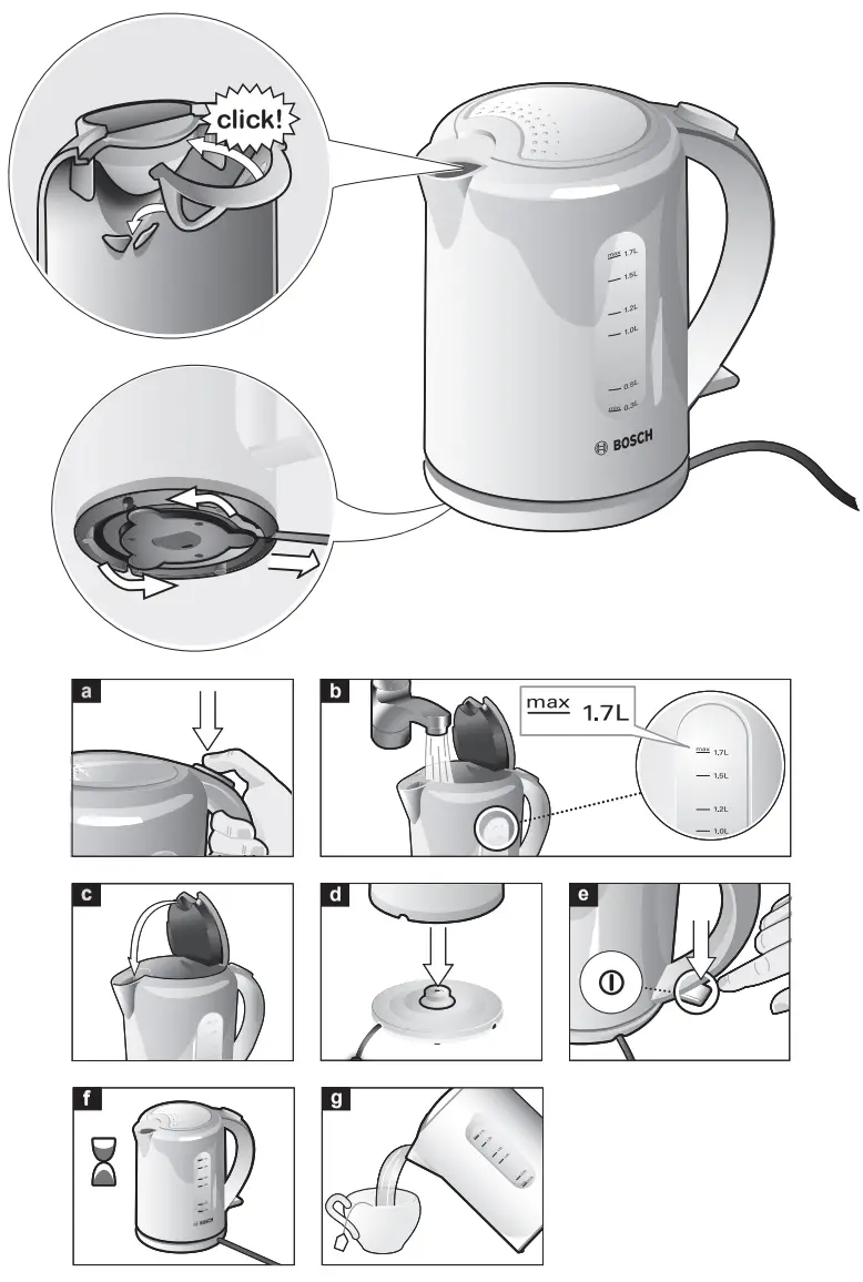 BOSCH TWK7604 Water Electric Kettle - fig