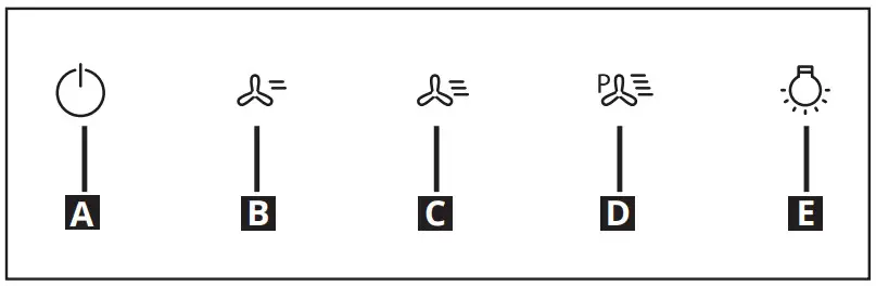 IKEA AA 22931991 SVÄVANDE Ceiling Mounted Extractor Hood Stainless Steel 90 cm - Control panel