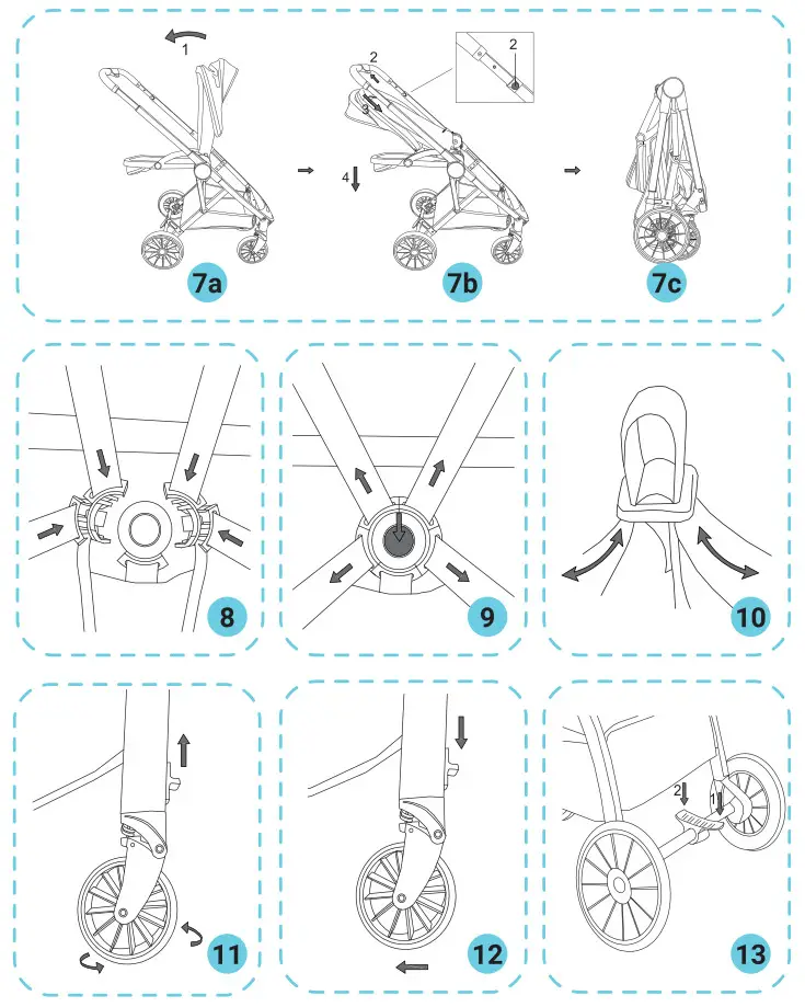 lionelo LO-RIYA Riya Grey Stone Stroller - Figure 4