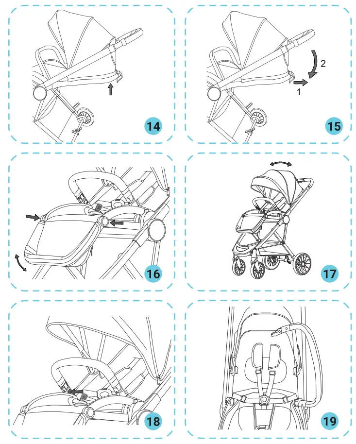 lionelo LO-RIYA Riya Grey Stone Stroller - Figure 5