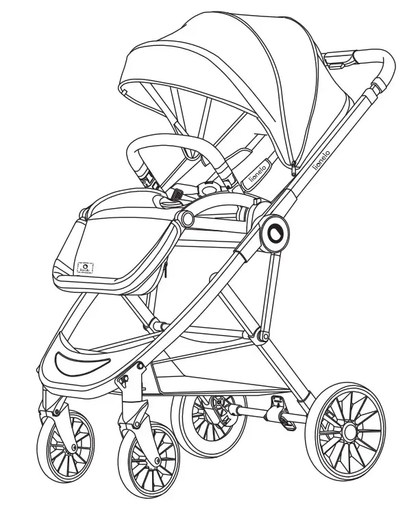 lionelo LO-RIYA Riya Grey Stone Stroller