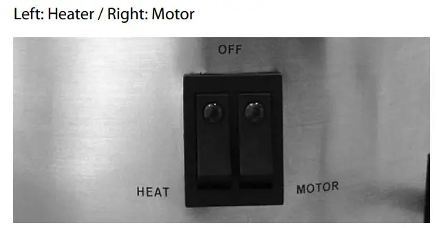 NOSTALGIA NCFF98SS 4-Tier Stainless Steel Chocolate - SWITCH POSITIONS