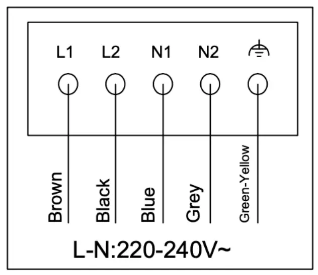 Connecting the hob to the mains power supply
