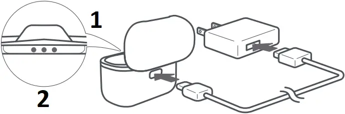 GLIDiC TW-4000s - Charge the Charging Case
