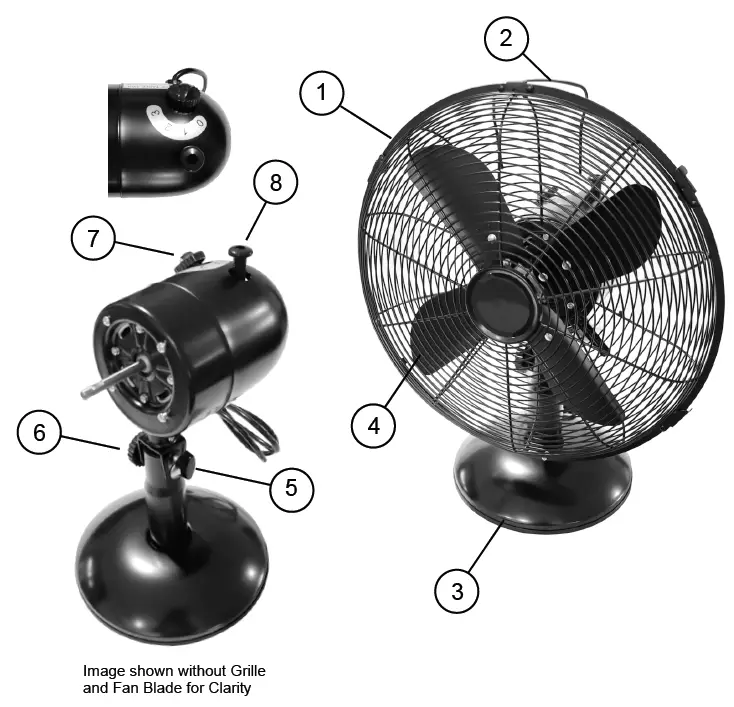 anko HEG30MBB 30cm Bench Fan 1