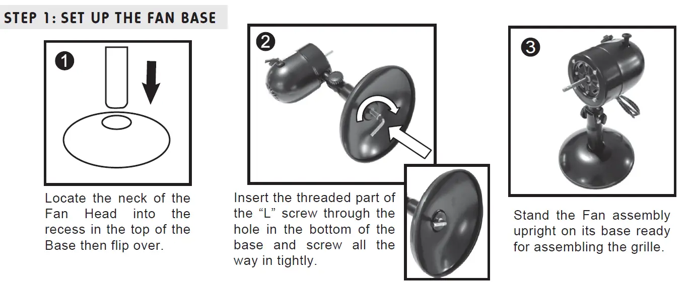 anko HEG30MBB 30cm Bench Fan 14