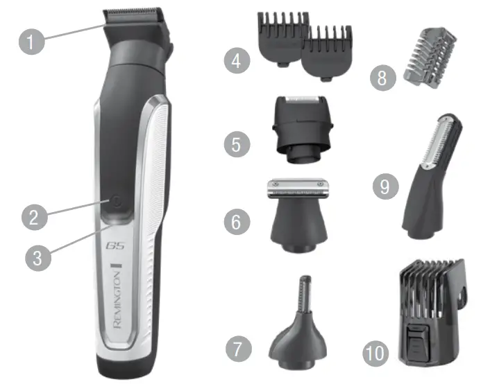 REMINGTON PG5000AU G5 Graphite Series Multi Groom Kit - fig