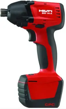 HILTI SID 14­A Cordless Drills and Impact Wrenches