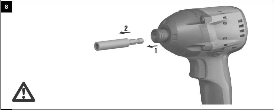 Removing the accessory tool