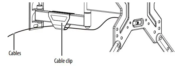 BEST BUY essentials BE-MSFM Full Motion Wall Mount for 19–50″ TVs User Guide - Managing your cables