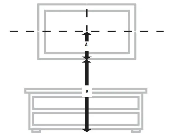 BEST BUY essentials BE-MSFM Full Motion Wall Mount for 19–50″ TVs User Guide - Use a pencil to mark this spot on the wall