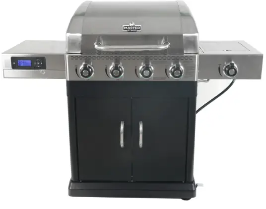 Master Forge GBC22491L-Black-Powder-Coated 4-Burner-Liquid-Propane-Gas-Grill-PRODUCT