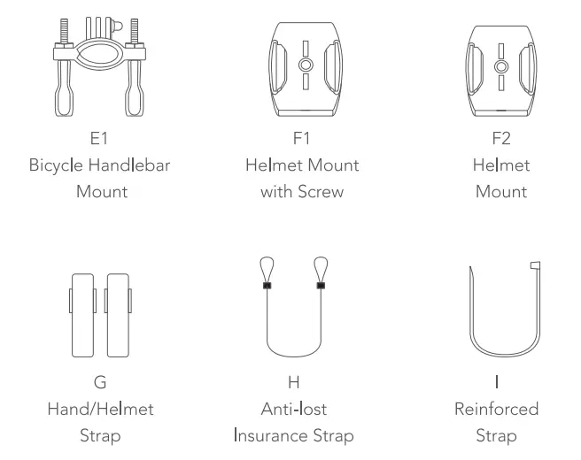 WOLFANG GA300 Action Camera Accessories - fig 2